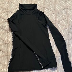 Nike Black Long Sleeve Top with Gold Logo